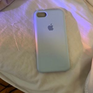 Blue i phone apple case
